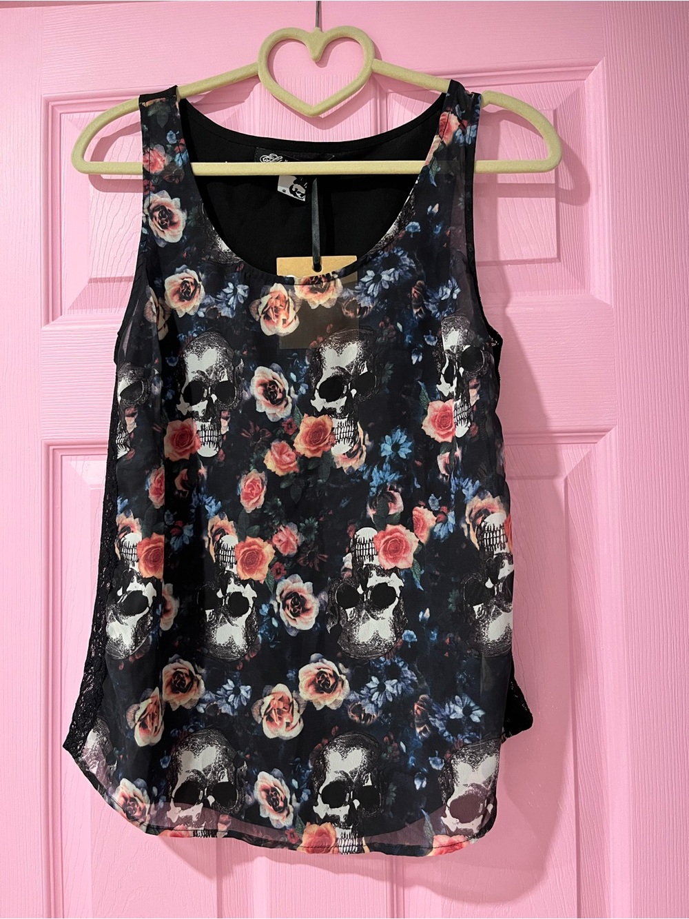 💀 Floral skull top 💀